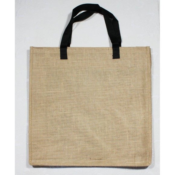 Eco-Friendly Stenciled 18" Jute Shopping Bag Tote Southwestern Jackrabbits NEW - Picture 2 of 2
